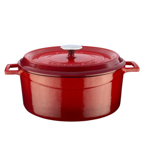 Lava: Cocotte en fonte rouge 28 cm