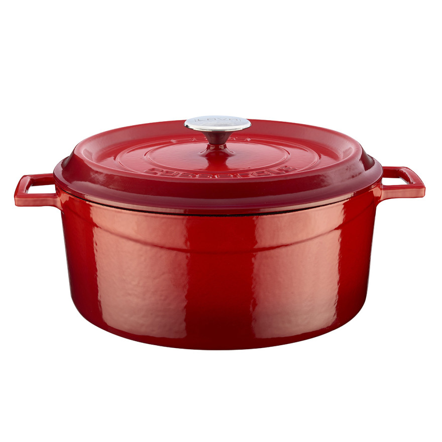 Lava: Cocotte en fonte rouge 28 cm