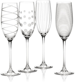 Mikasa:  Set van 4 champagnefluiten 25 cl