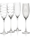 Mikasa:  Set van 4 champagnefluiten 25 cl