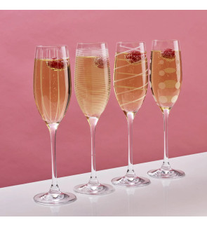 Mikasa:  Set van 4 champagnefluiten 25 cl