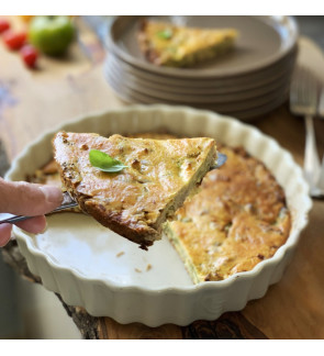 Emile Henry: Tourtière crème wit 24 cm