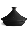 Emile Henry: Tajine noir truffe 32 cm édition limitée colorama