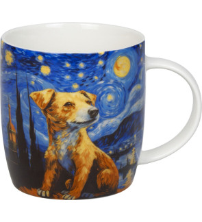 Konitz: Mug Arty animals Chien Van Gogh 40 cl