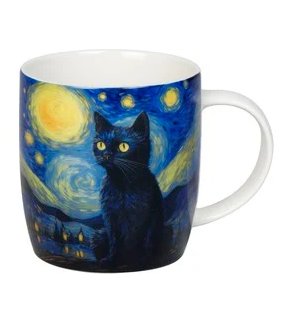 Konitz: Mug Arty animals Chat Van Gogh 40 cl